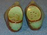 Dutch shoe shakers glazed prairie green